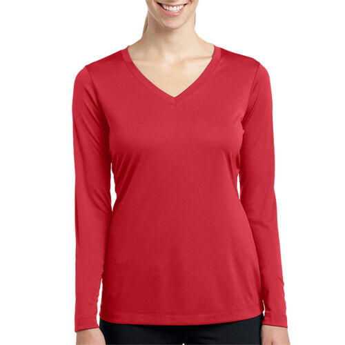 Stealth Fastpitch L/S Dry Fit V-Neck - Ladies Thumbnail